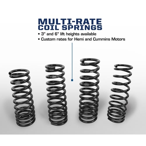 Carli 6" Lift Multi-Rate Front Coils for 03-13 Ram 2500 and for 03-12 Ram 3500 5.9L and 6.7L Cummins