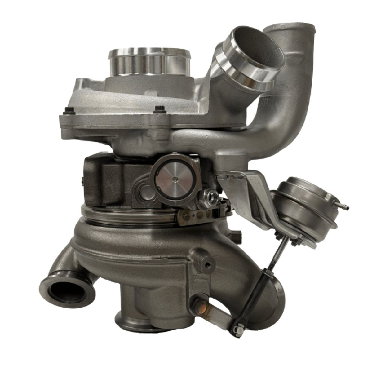 Bully Dog Quick Spool Turbo with black powder-coated housing for 2011-2014 Ford 6.7L Powerstroke