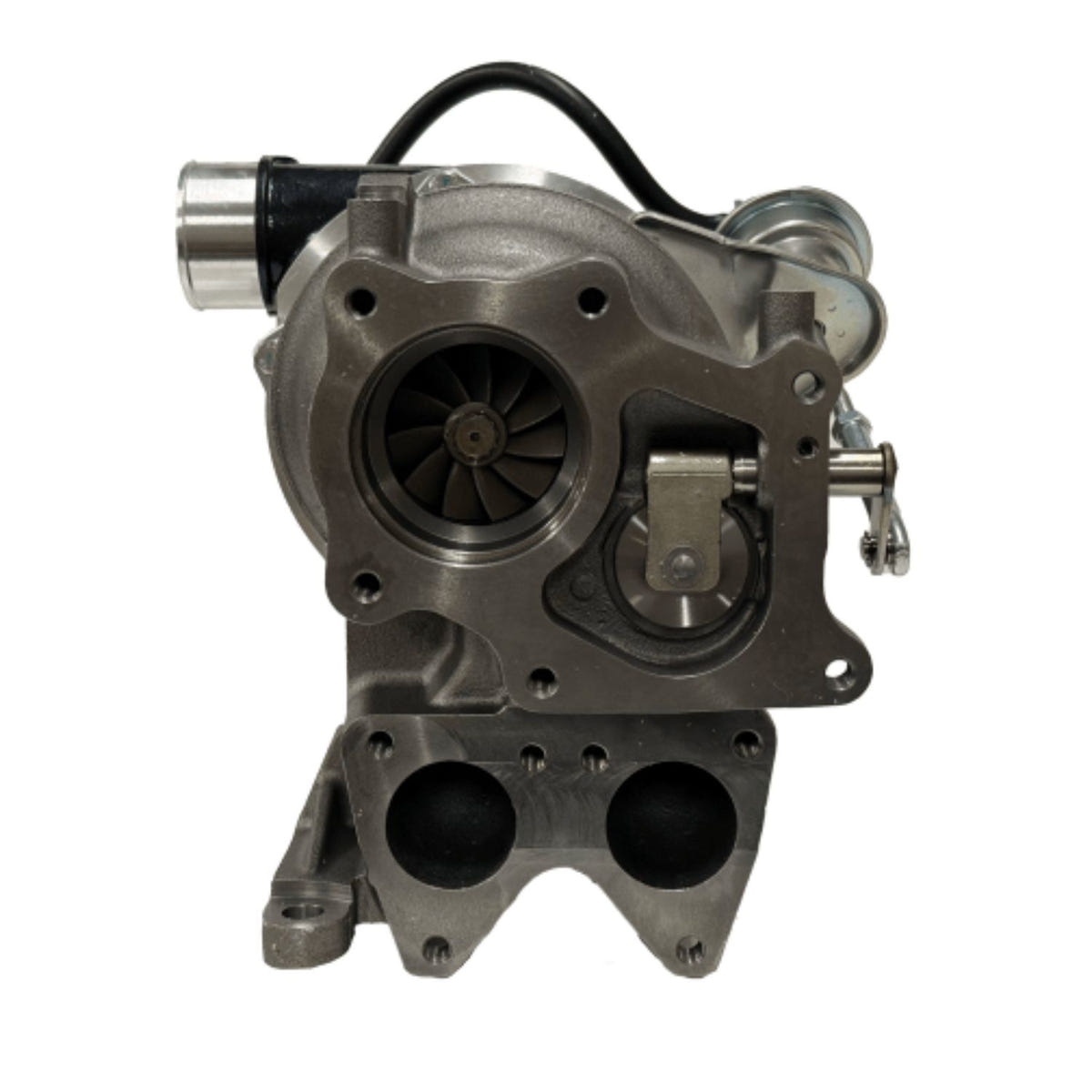Bully Dog Quick Spool Turbo with black powder-coated housing for 2001-2004 GM 6.6L Duramax diesel