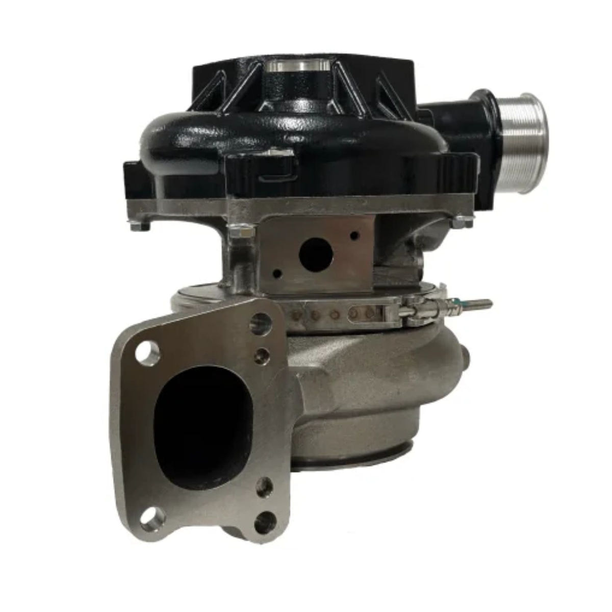 Bully Dog Quick Spool Turbo with black powder-coated housing for 2017-2023 GM 6.6L Duramax diesel
