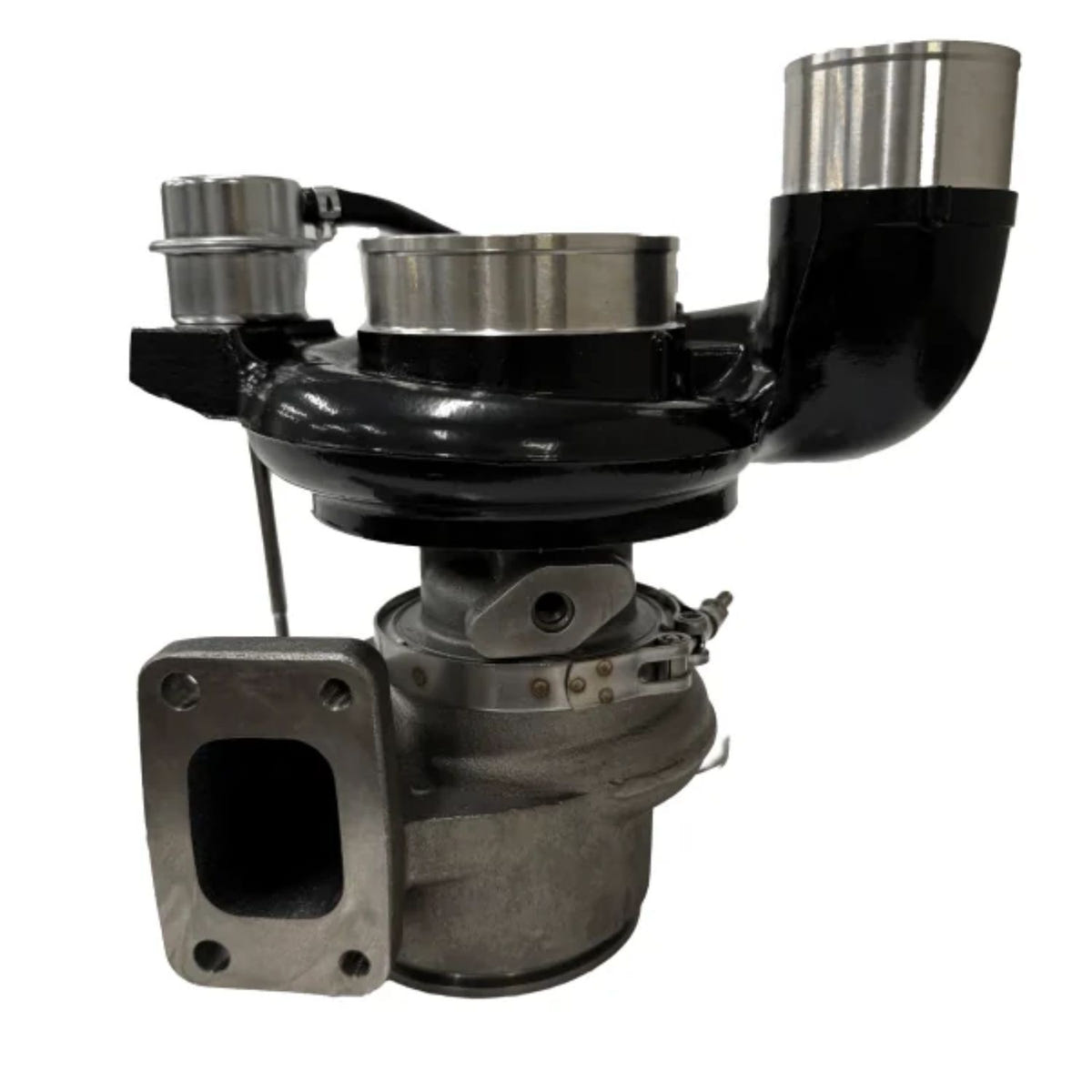 Bully Dog Quick Spool Turbo with black powder-coated housing for 2003-2004.5 Dodge 5.9L Cummins