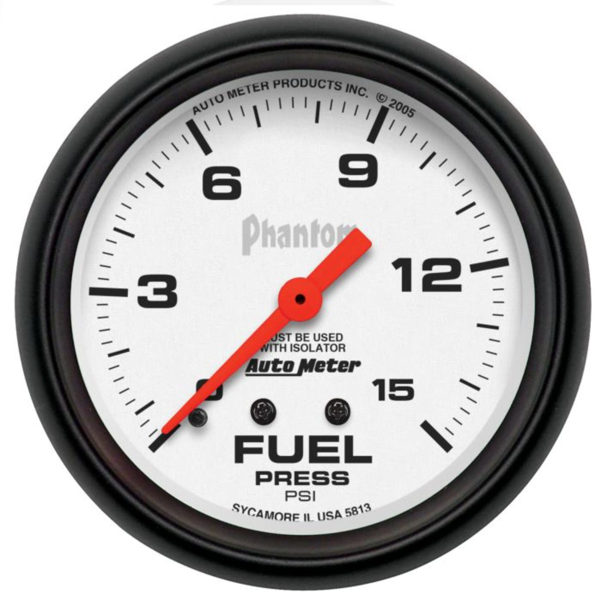 Auto Meter PHANTOM Fuel Pressure Gauge