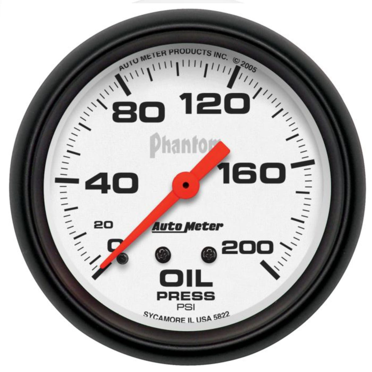 Auto Meter PHANTOM Oil Pressure Gauge
