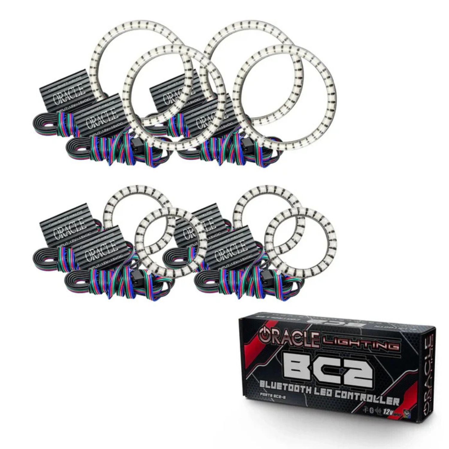 Oracle Lighting Vector Series Grille LED Halo Kit 18-23 Jeep Wrangler JL/Gladiator JT