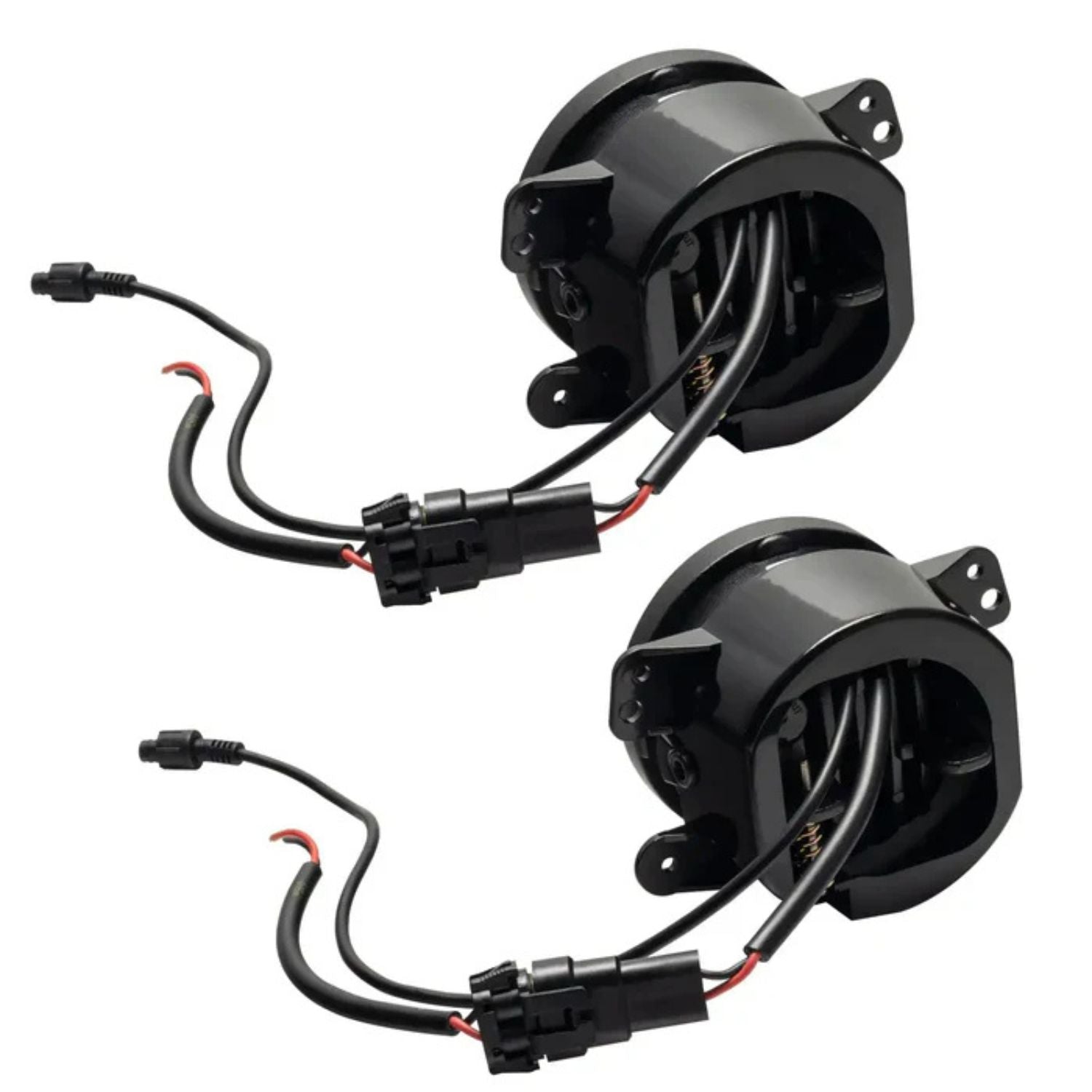 Oracle 20W LED fog lights installed Jeep Gladiator front bumper rugged design