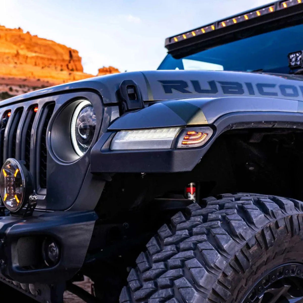 ORACLE 5853-504 smoked lens LED sidemarkers Jeep Wrangler JL Gladiator JT amber lights