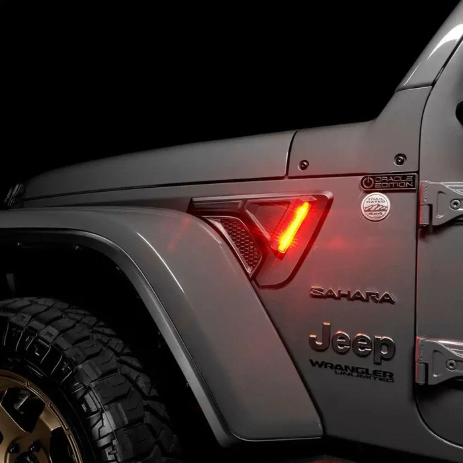 ORACLE Sidetrack LED fender lights Jeep Wrangler Gladiator no drill install VHB adhesive