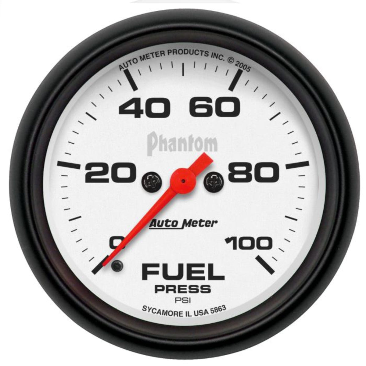 Auto Meter PHANTOM Fuel Pressure Gauge