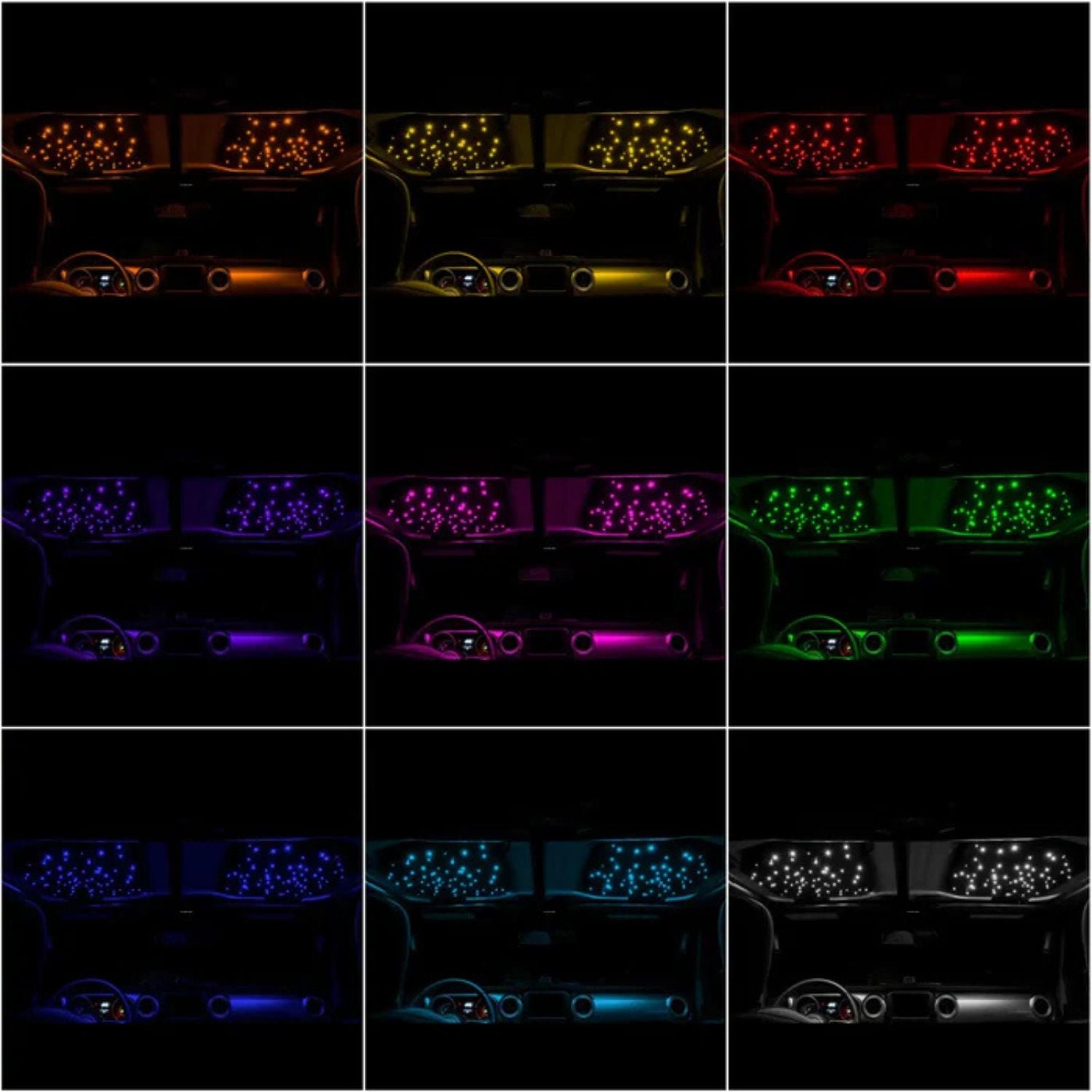 Oracle Lighting Starliner ColorSHIFT Fiber Optic Hardtop Headliner 18-25 Jeep Wrangler JL/Gladiator JT