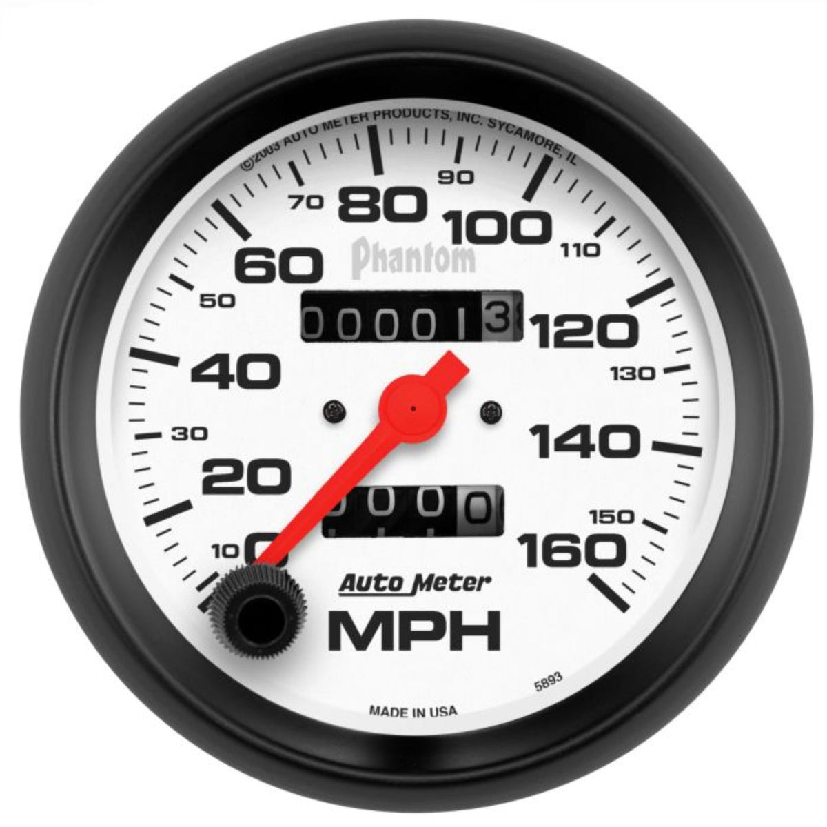 Auto Meter PHANTOM Speedometer Gauge