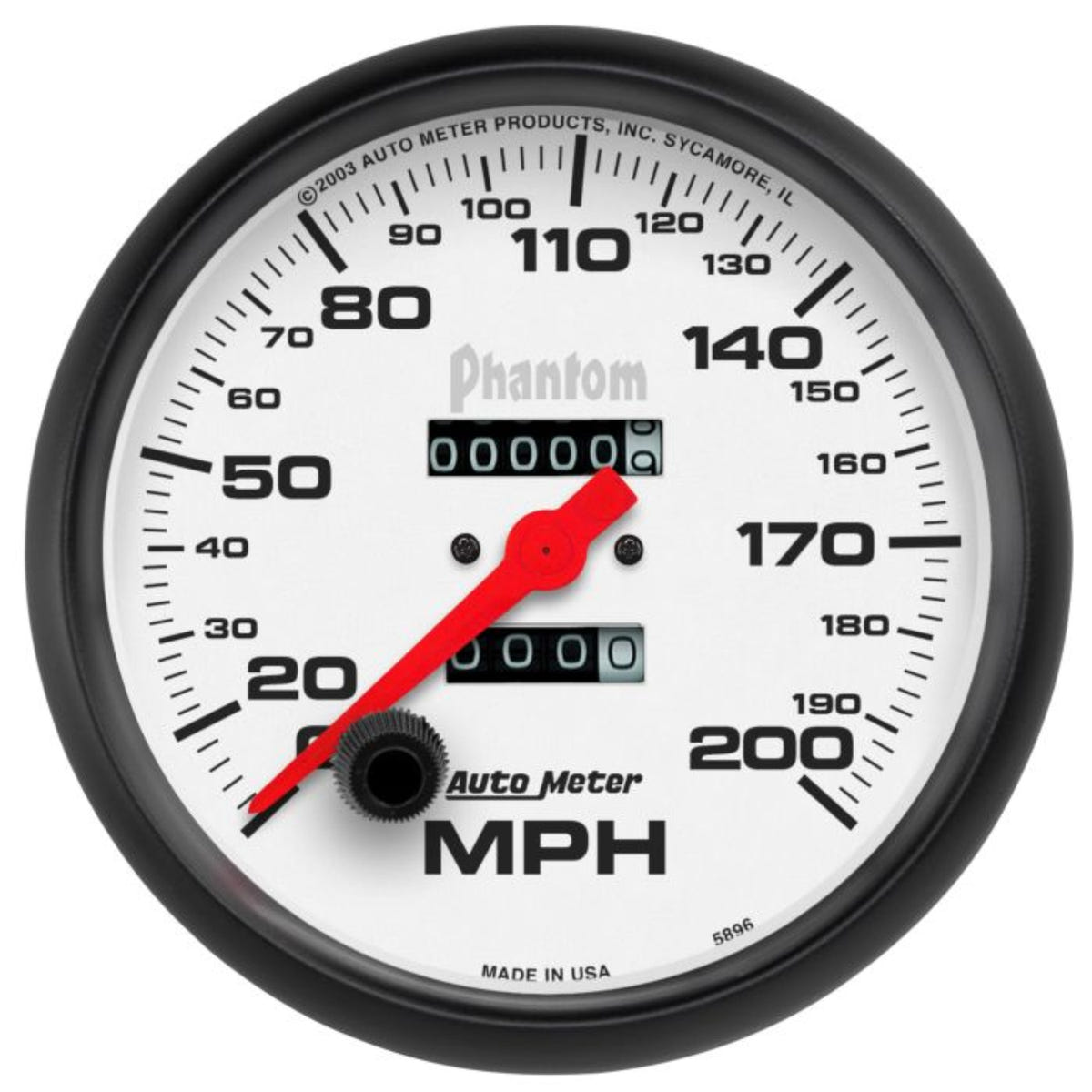 Auto Meter PHANTOM Speedometer Gauge