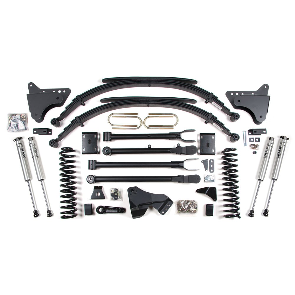 BDS Suspension 4" Lift Kit 4 Link 11 16 Ford 6.7L Powerstroke F 250/F 350 4WD