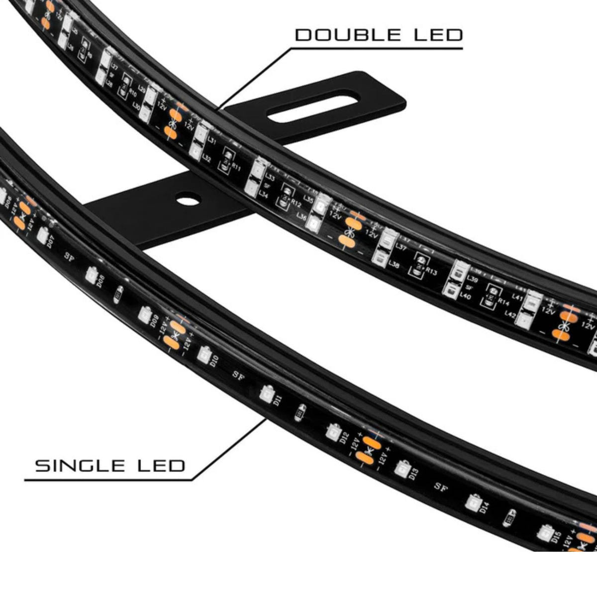 ORACLE single and double row LED wheel rings bright rim glow kit