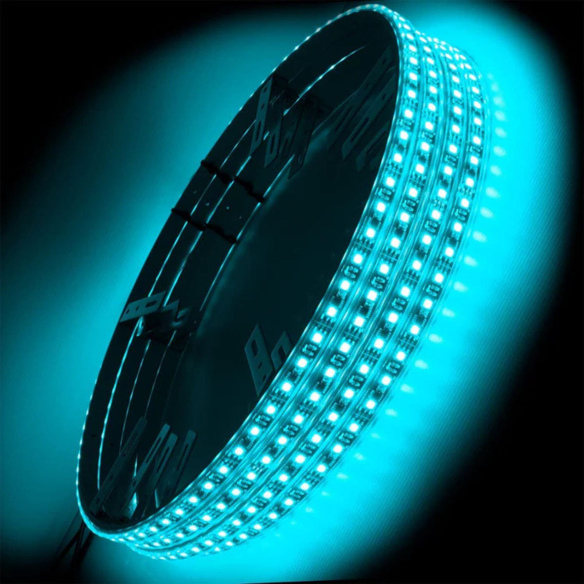 ORACLE LED wheel rings aqua double row vibrant aqua wheel lights