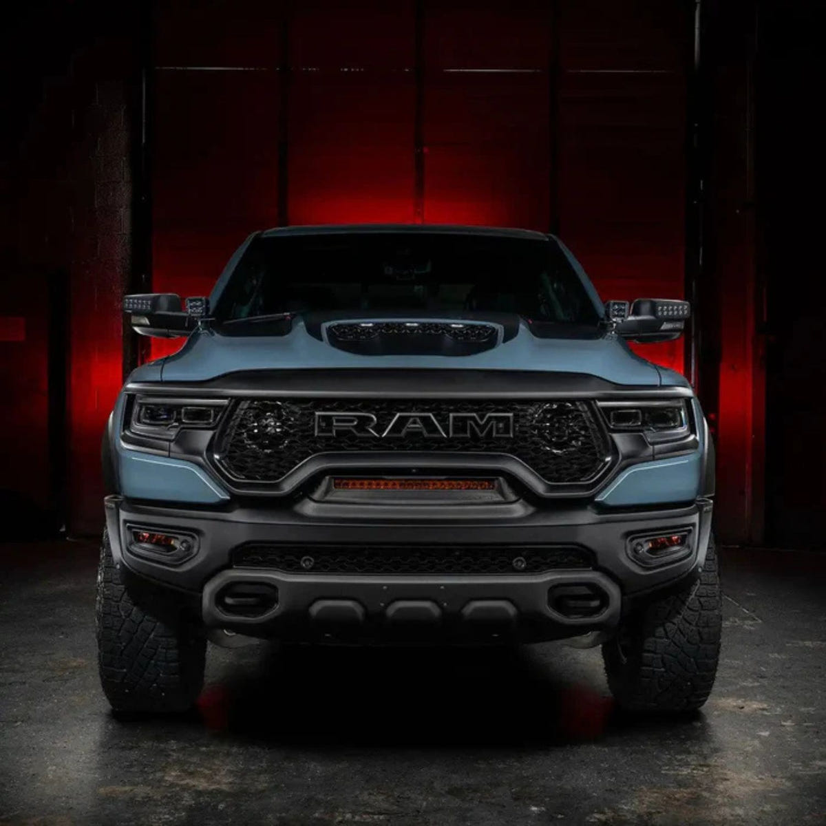 Ram 1500 side mirror LED light bars providing enhanced peripheral off-road illumination