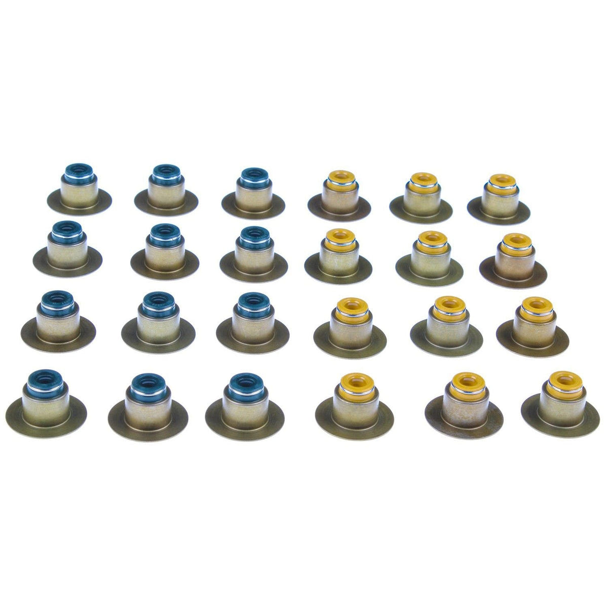 6.7L Cummins Valve stem seal set against white background