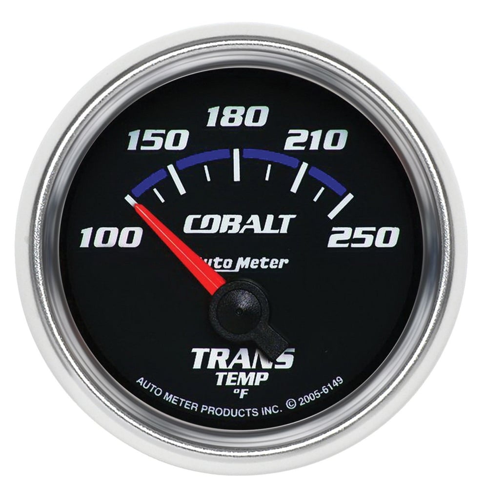 Auto Meter 2-1 and 16" Cobalt Transmission Temp Gauge 100-250° F