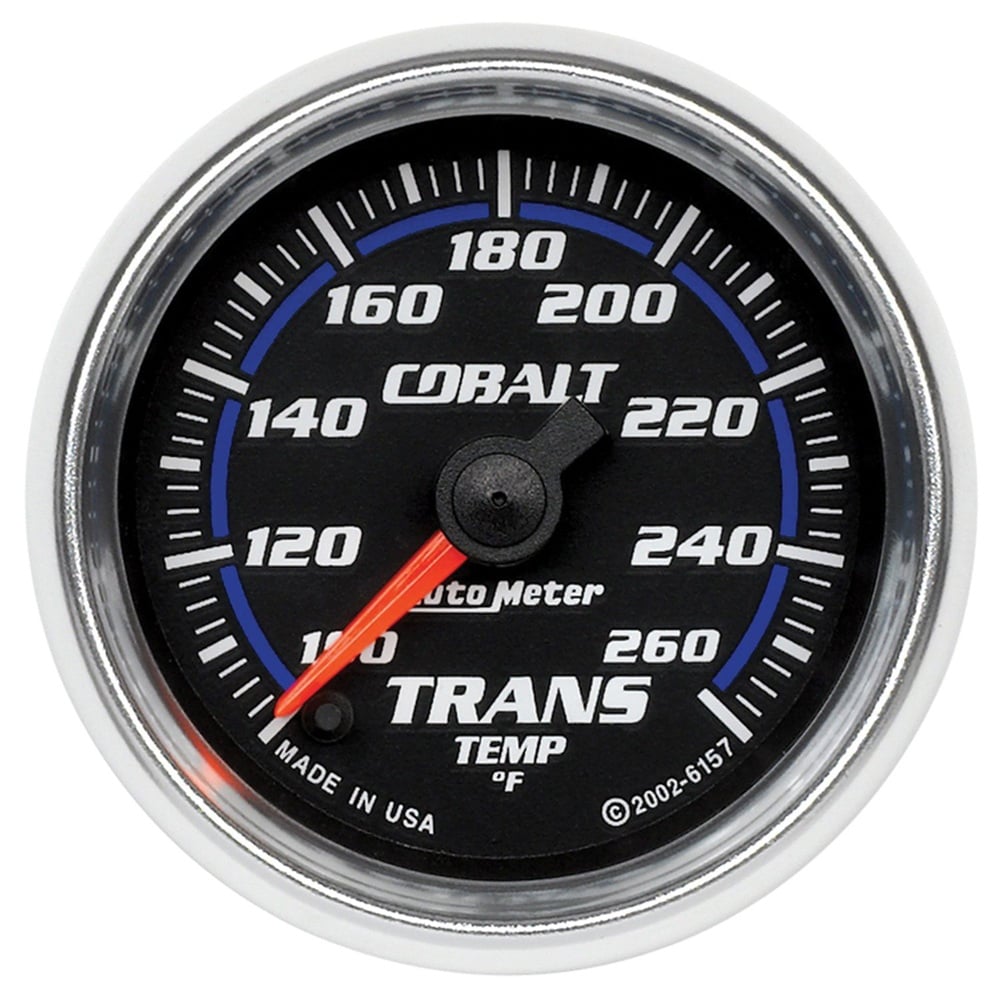 Auto Meter 2-1/16&quot; Cobalt Transmission Temp Gauge 100-260° F