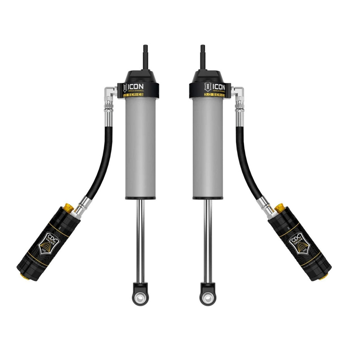 ICON 61802CP 3.0 CDCV Front Shocks for Ford Super Duty