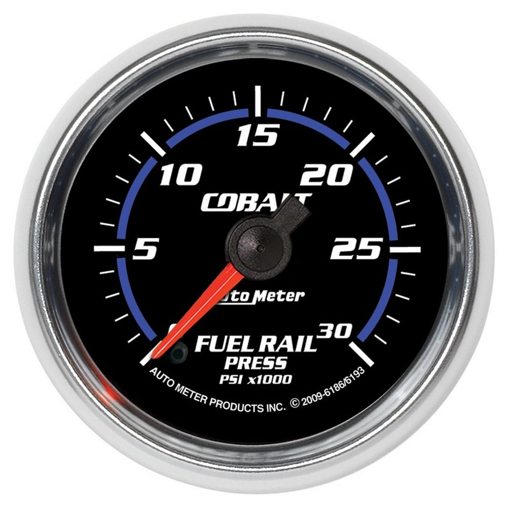 Auto Meter 2 1/16" Cobalt Fuel Rail Pressure Gauge 0 30K PSI