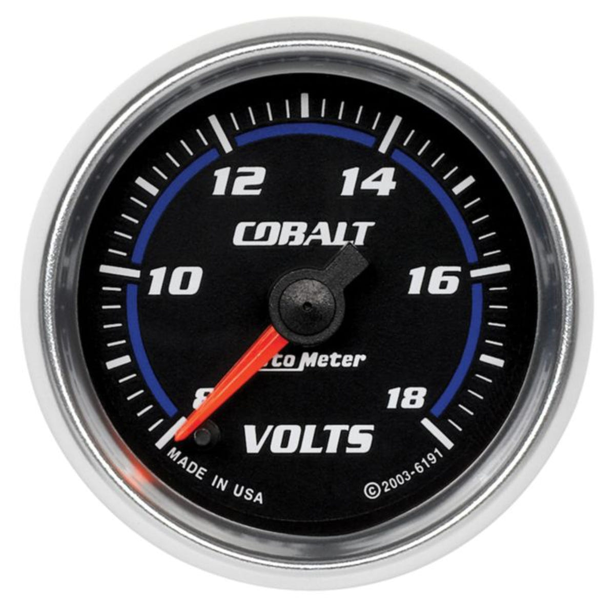 Auto Meter COBALT 8-18V Voltmeter