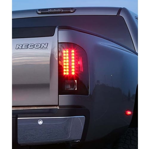 RECON LED Tail Lights 2007-13 Chevy Silverado and GMC Sierra 264175BK and BRK and RD and CL