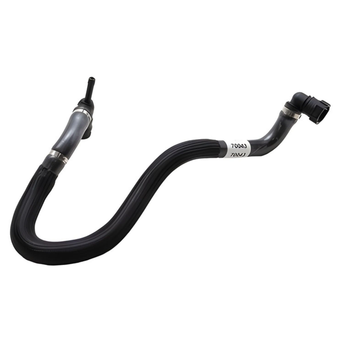 Molded heater hose delivering reliable cabin heat and engine protection for Ford F-250/F-550 trucks.