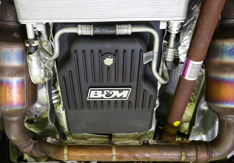 B&amp;M HI-Tek Deep 10R80 Transmission Pan for 18-21 Ford 3.0L Powerstroke F-150