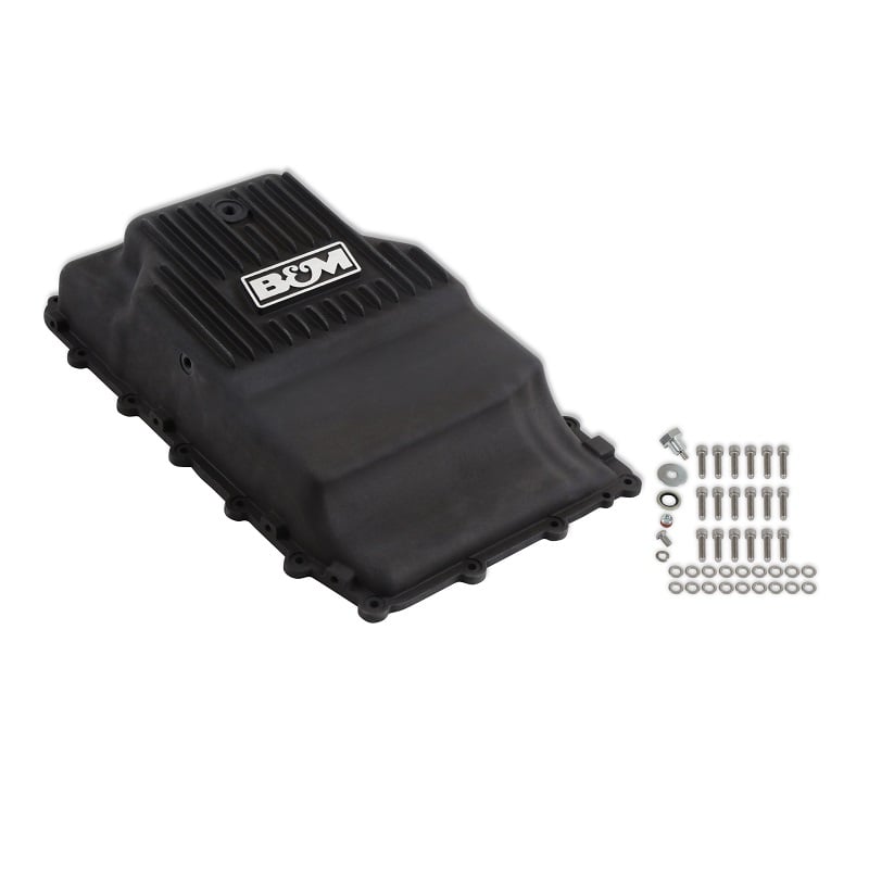 B&amp;M HI-Tek Deep 10R80 Transmission Pan for 18-21 Ford 3.0L Powerstroke F-150