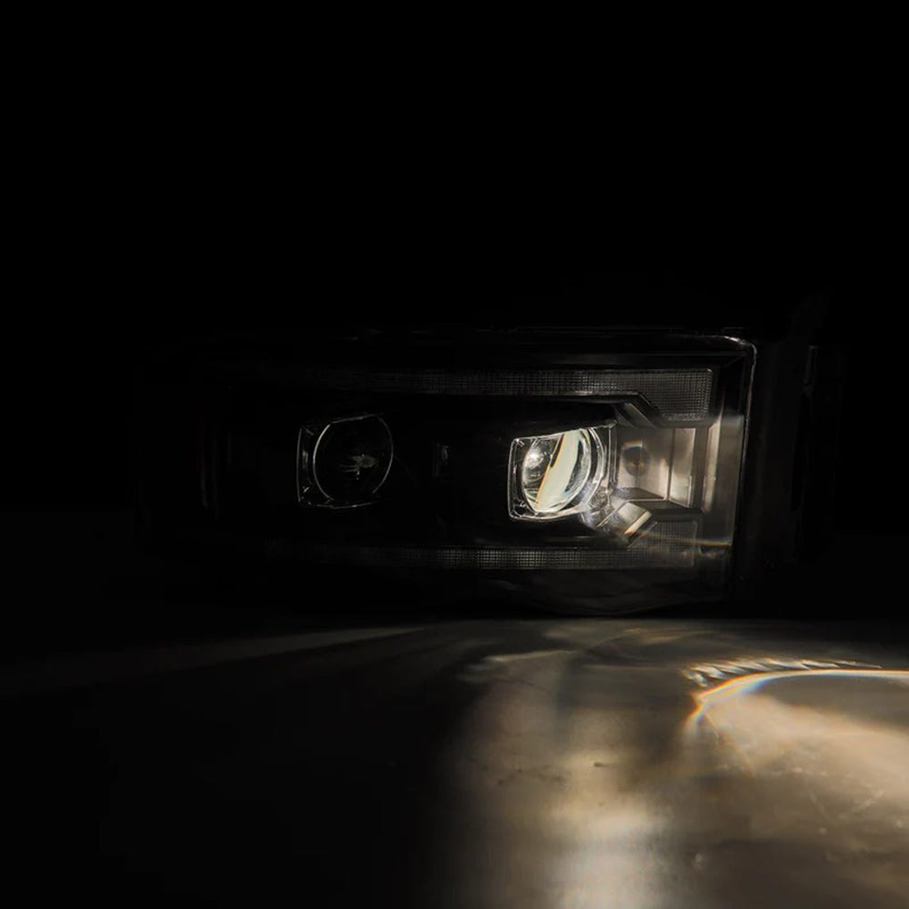 Alpharex PRO-Series Black Halogen Projector Headlights for 03-05 Dodge Ram 5.9L Cummins