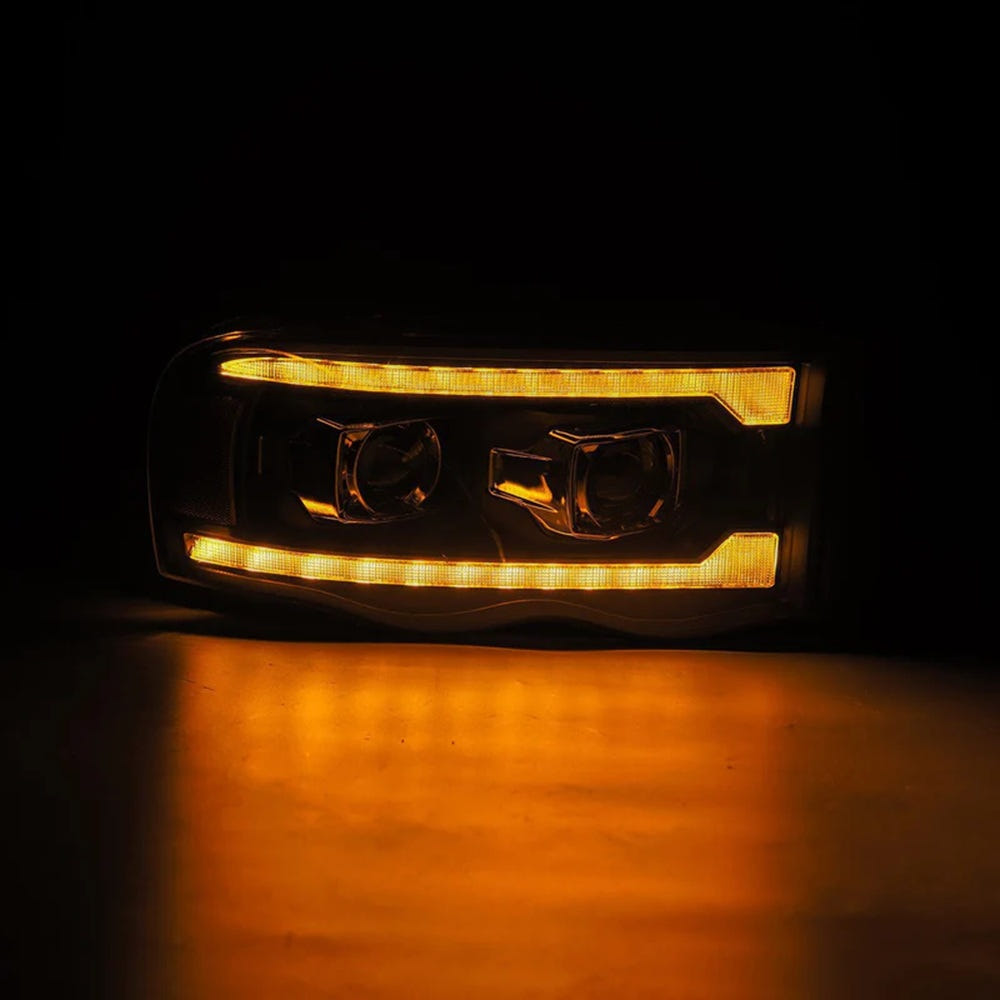 Alpharex PRO-Series Black Halogen Projector Headlights for 03-05 Dodge Ram 5.9L Cummins