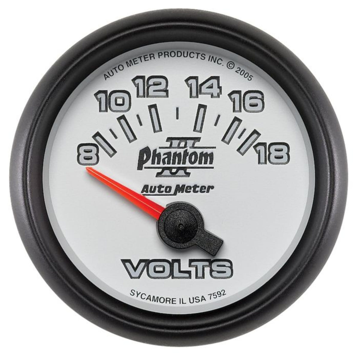 Auto Meter Phantom II 18V Voltmeter Gauge