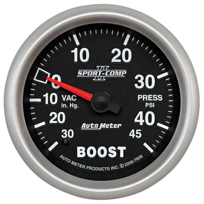 Auto Meter SPORT-COMP II Boost/Vacuum Gauge
