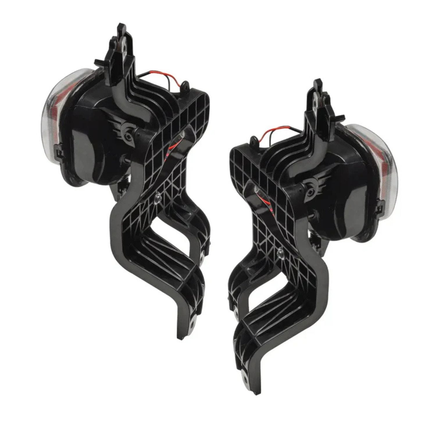 OEM-style fog lights with white halo rings for 08-10 Ford Super Duty trucks