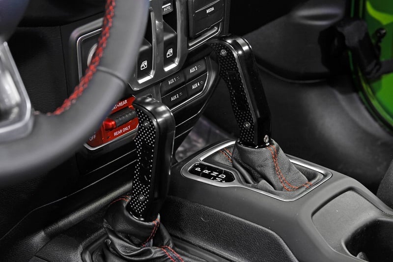 B&amp;M Magnum Grip Auto Shift Handle Set for 18-23 Jeep Wrangler and Gladiator Automatic Transmission