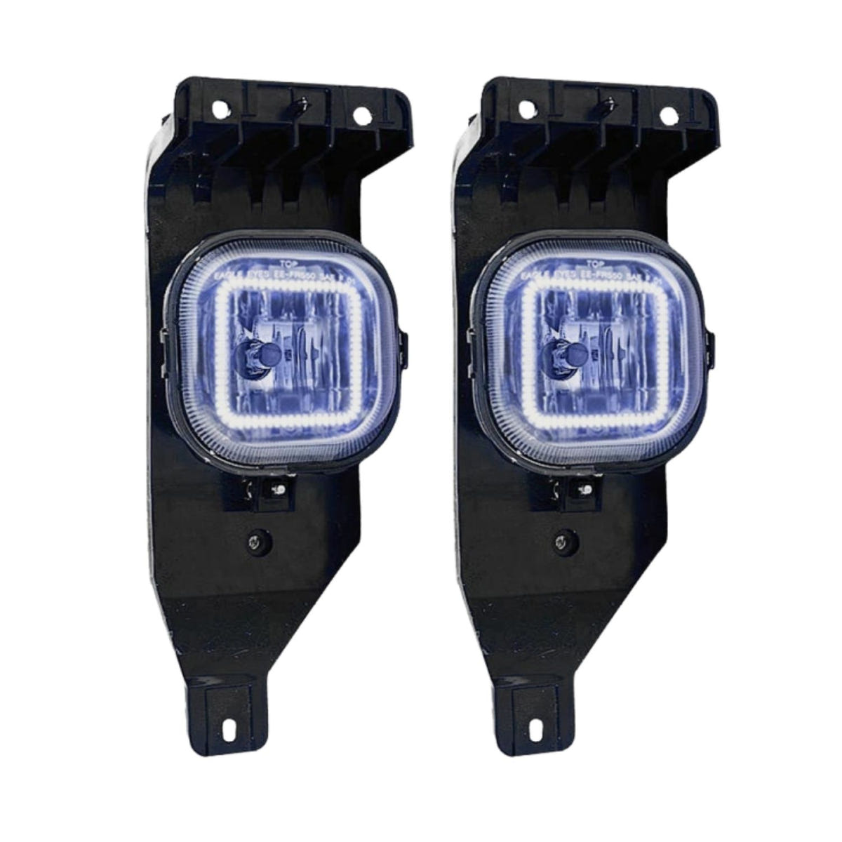 OEM-style white halo fog lights for 2005-2007 Ford Super Duty trucks