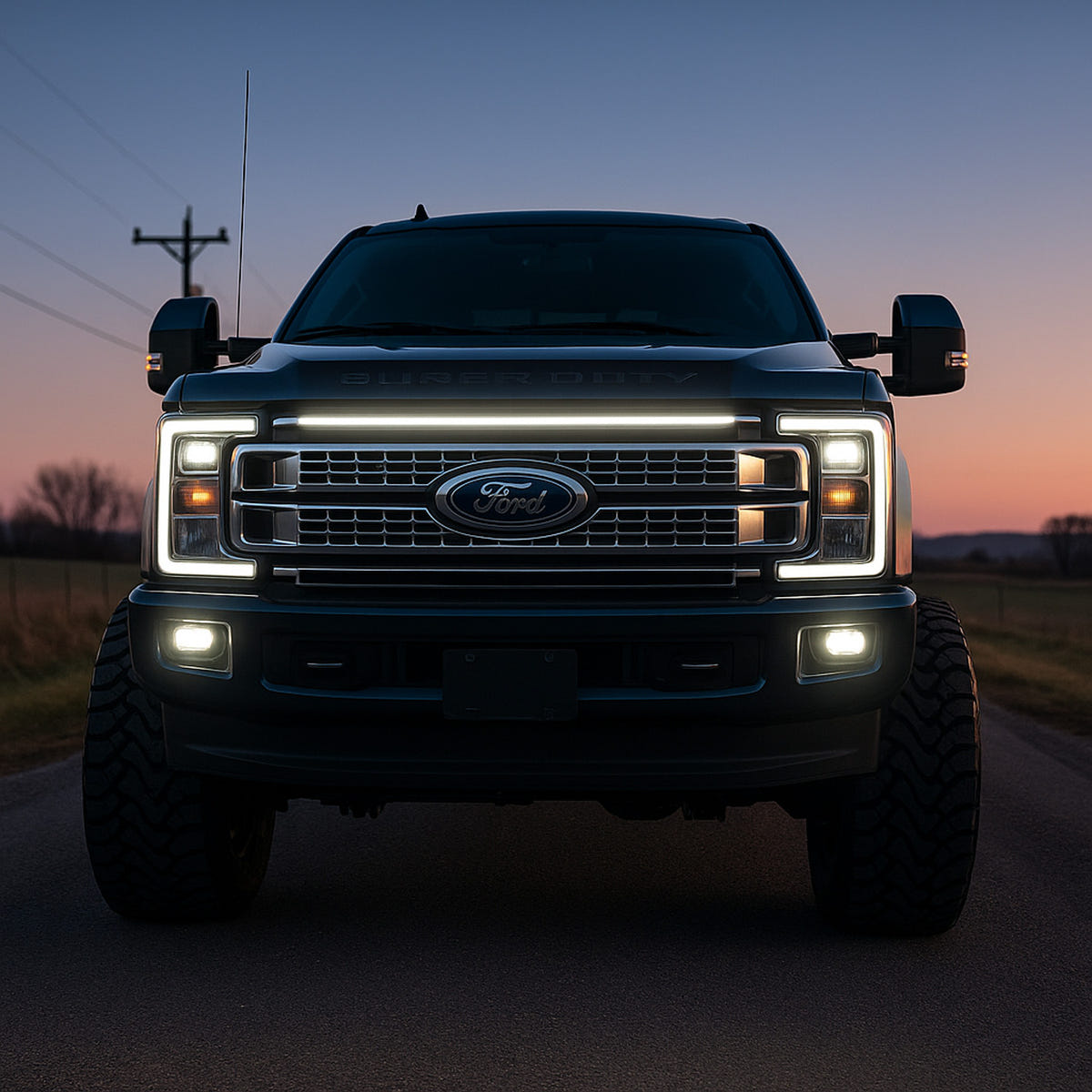 Sick Diesel LED Top Grille Light Bar 17-19 Ford F-250/F-350