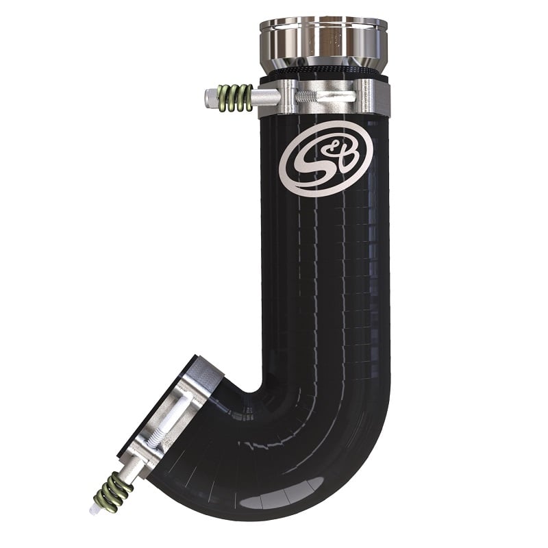 S&amp;B Resonator Delete Hot Side Intercooler Pipe for 20-25 GM 3.0L Duramax LM2 and LZ0