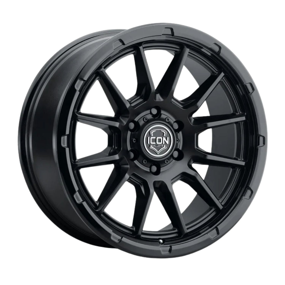 ICON Alloys Cajon multi-spoke 20x9 wheel for Ford F-150 trucks featuring a 6x135mm bolt pattern