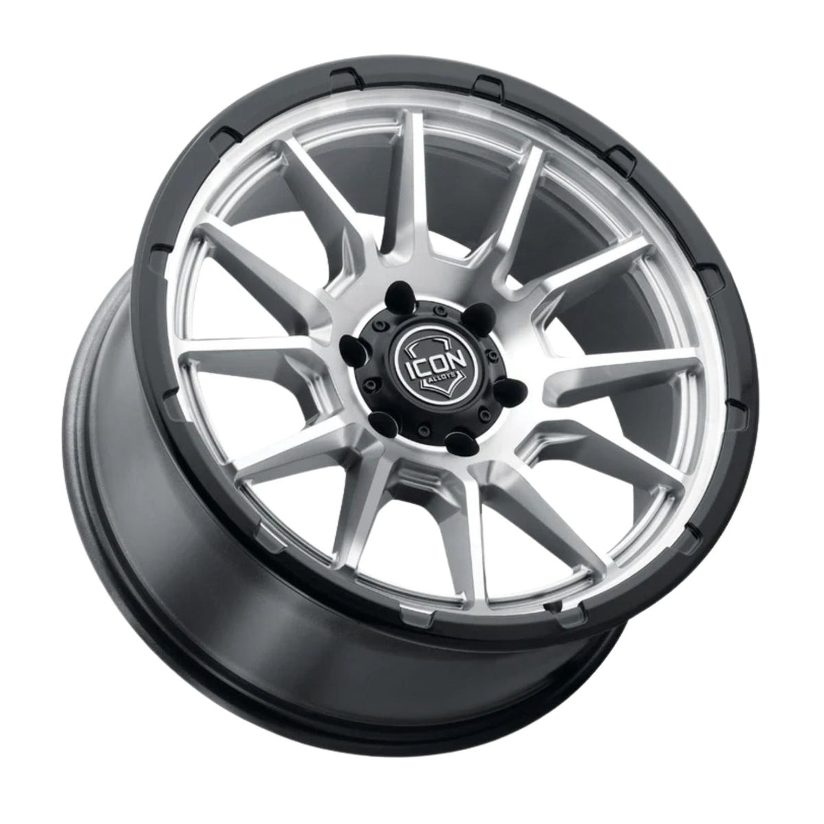 ICON Alloys Cajon wheel for Ford F-150 trucks with a multi-spoke design and 5.625-inch backspacing