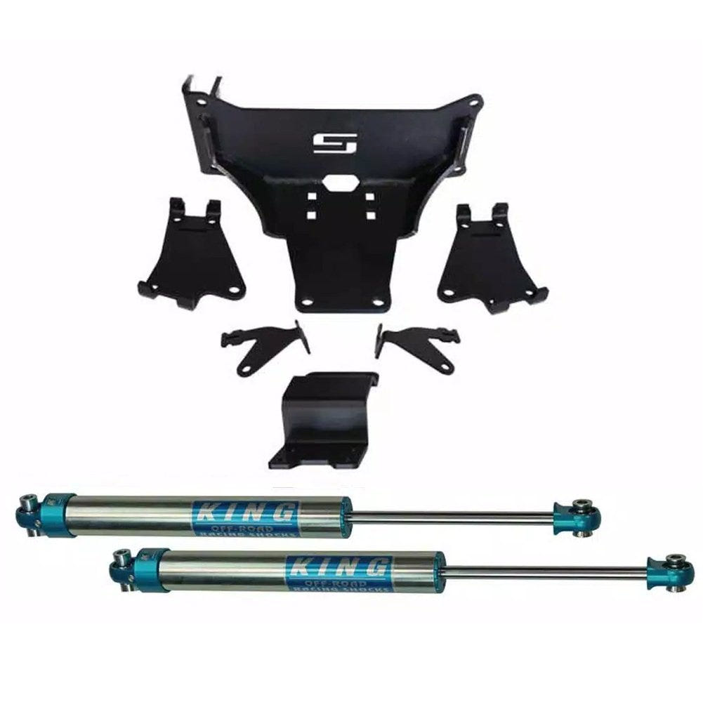RealTruck SuperLift Dual Steering Stabilizer Kit for 05-22 Ford F-250 and F-350
