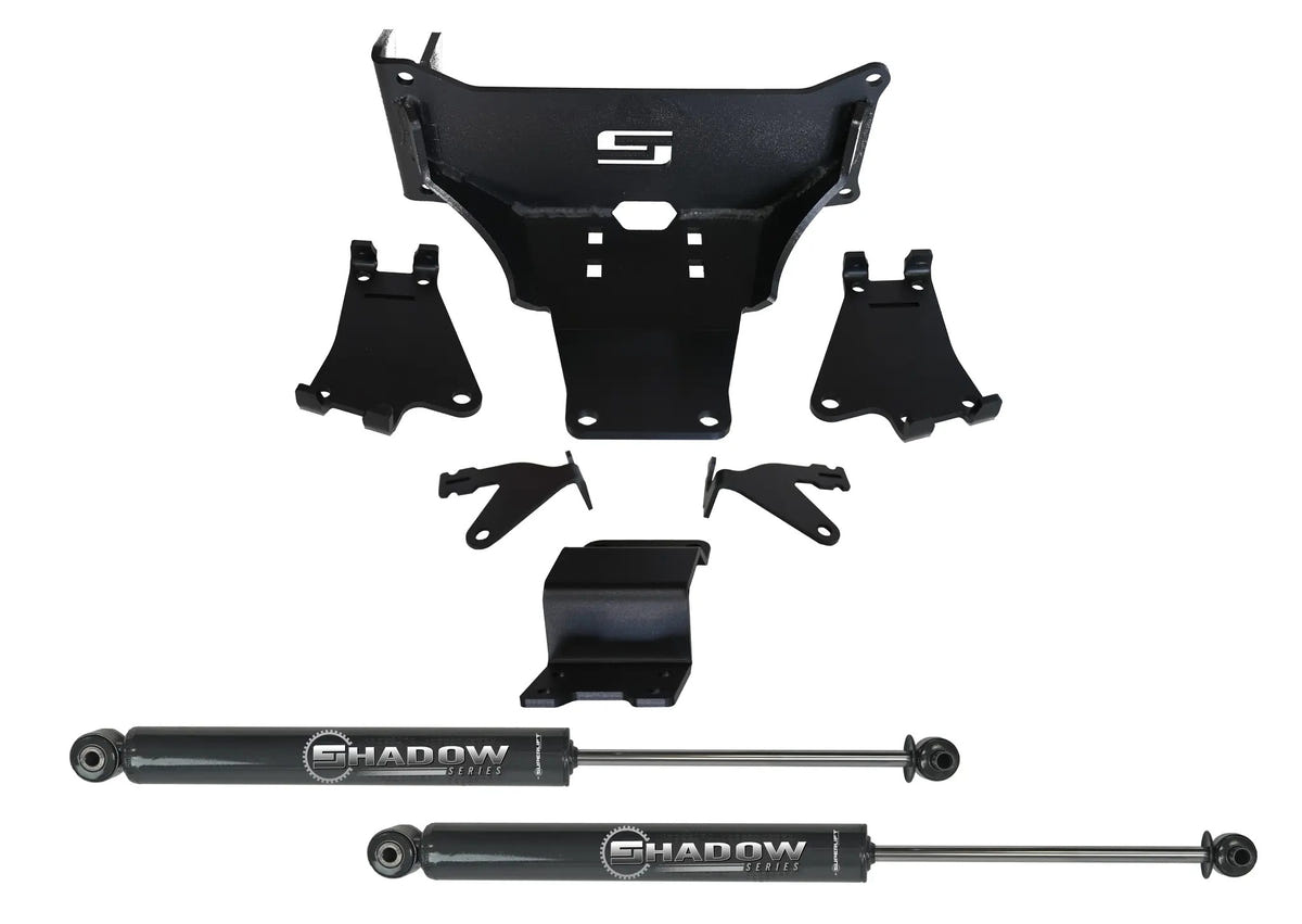 RealTruck SuperLift Dual Steering Stabilizer Kit for 23-24 Ford F-250 and F-350 Superduty