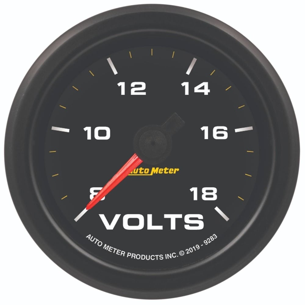 Auto Meter 2-1 and 16" Extreme Environment Voltmeter Gauge 8-18V