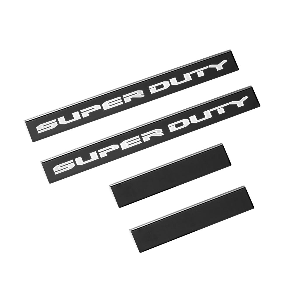 Putco Black Door Sill Plates Kits made for 99-22 Ford F-250 and F-350 and F-450 and F-550