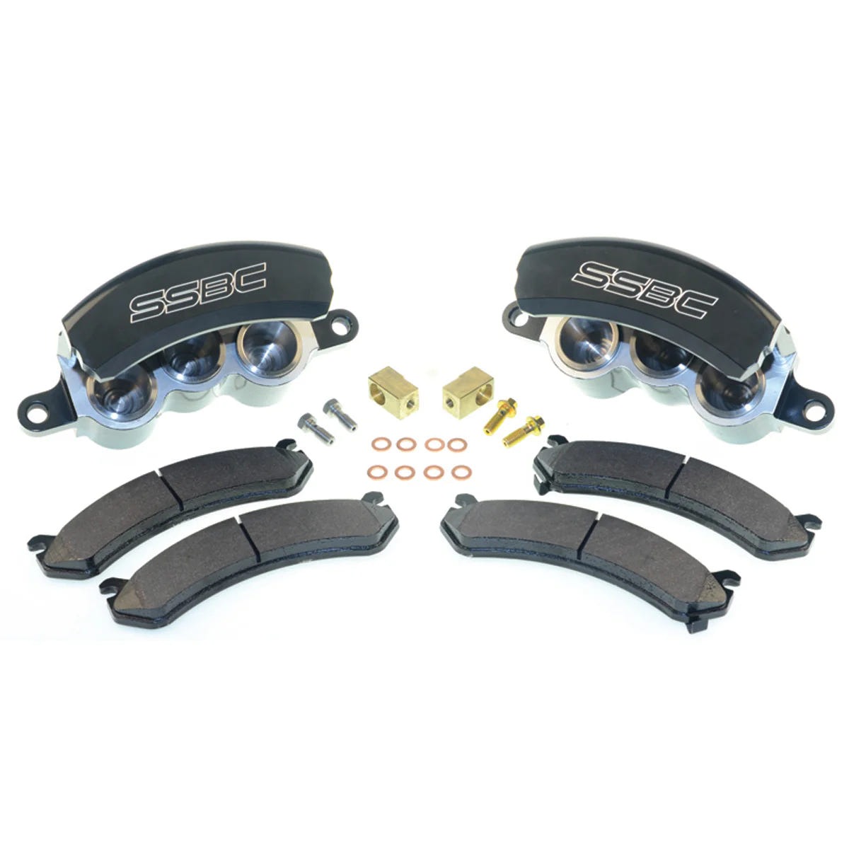 SSBC-USA Tri-Power Direct Fit Rear Caliper Upgrade Kit 1999-06 GM 2500 and 3500