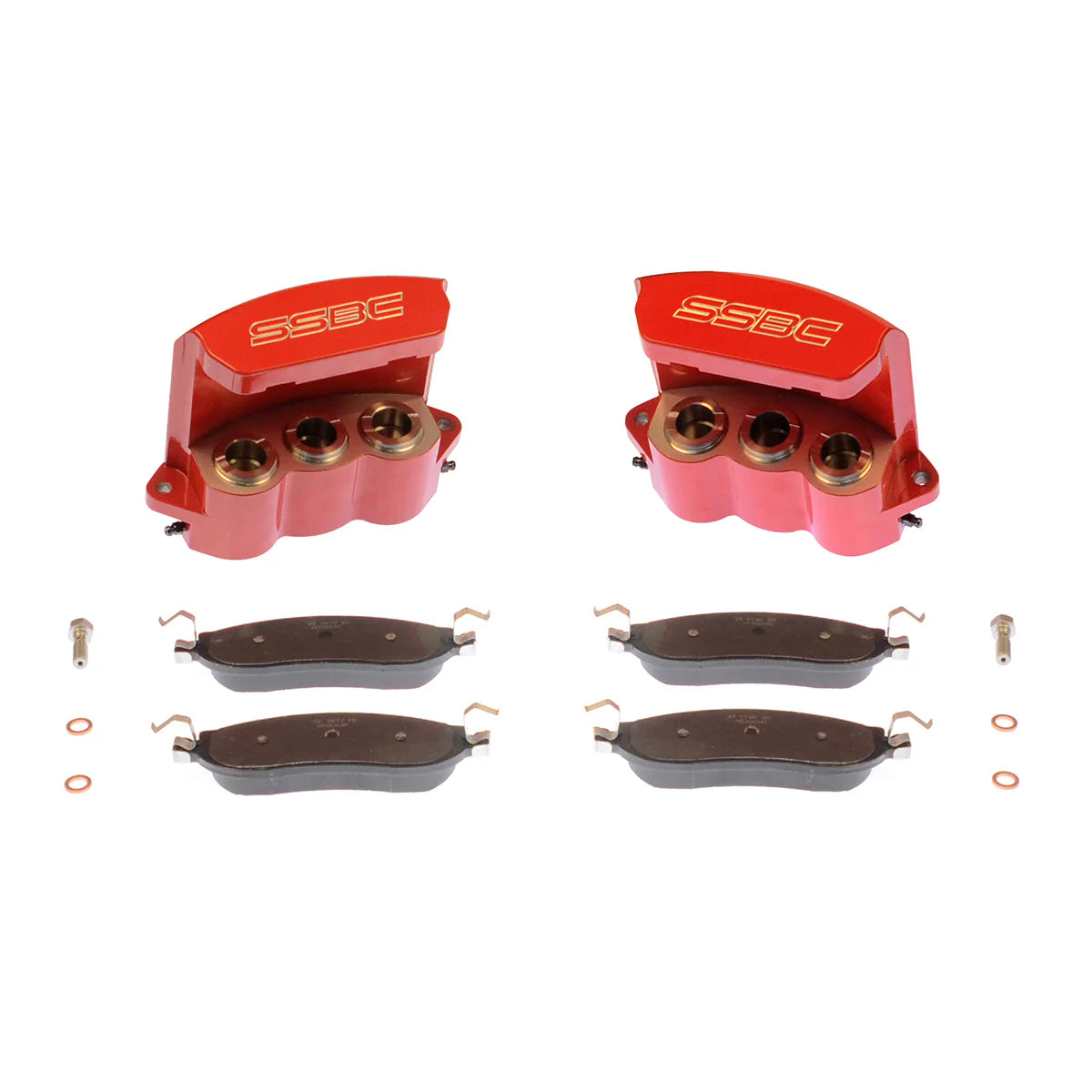 SSBC-USA Tri-Power Direct Fit Rear Caliper Upgrade Kit for 05-07 Ford F-250 and F-350 with SRW