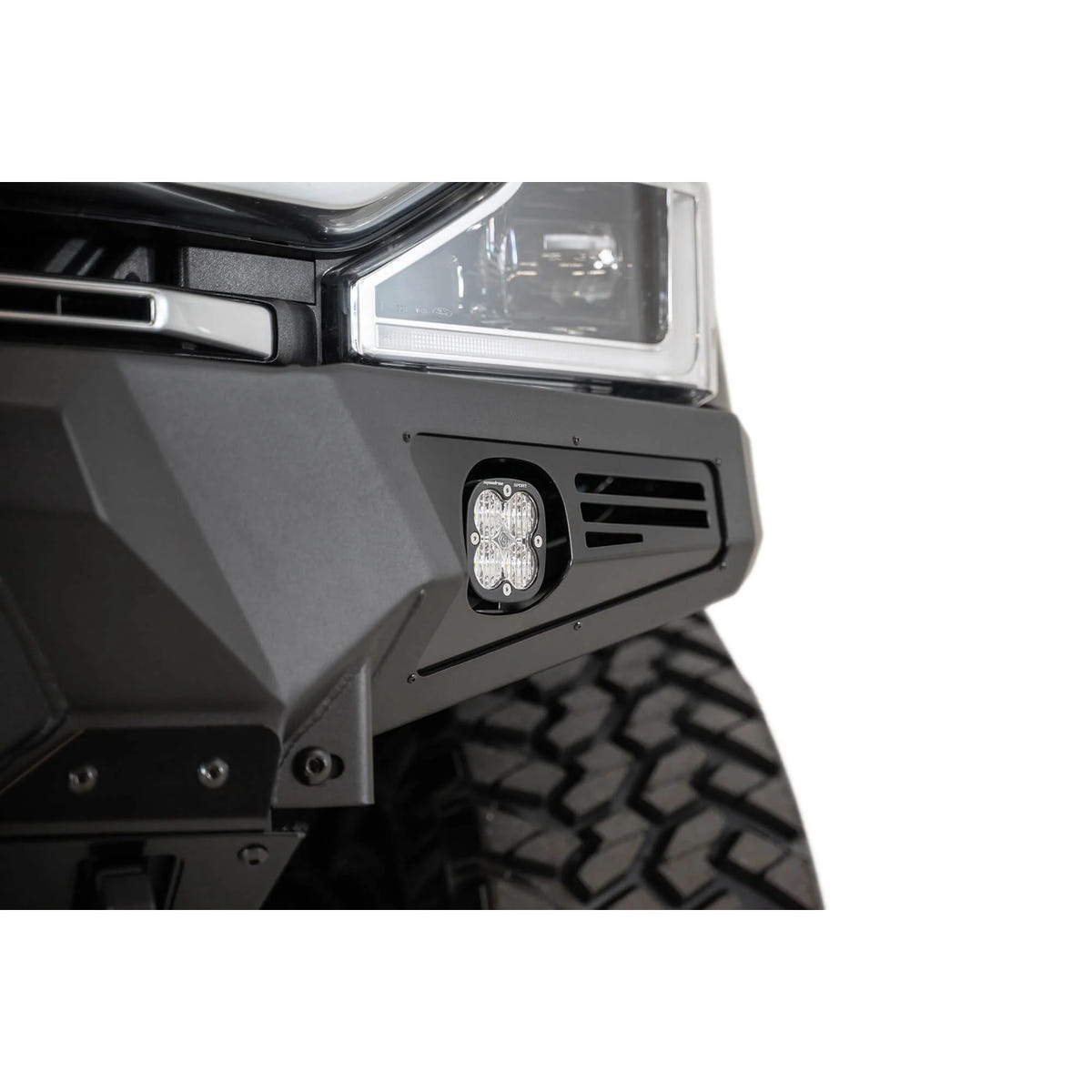 Addictive Desert Designs Bomber Front Bumper With Dual 20-Inch Light Mounts 17-22 Ford 6.7L Super Duty