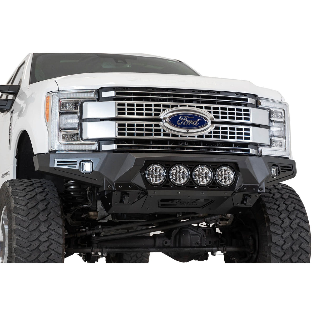 Addictive Desert Designs Bomber Front Bumper With RIGID Light Mounts 17-22 Ford 6.7L Super Duty