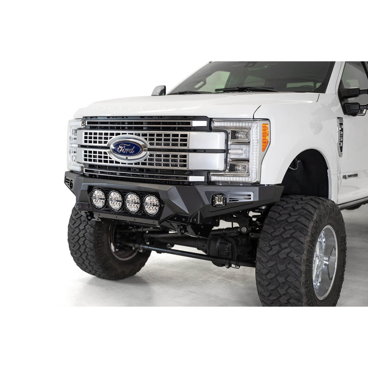Addictive Desert Designs Bomber Front Bumper With RIGID Light Mounts 17-22 Ford 6.7L Super Duty