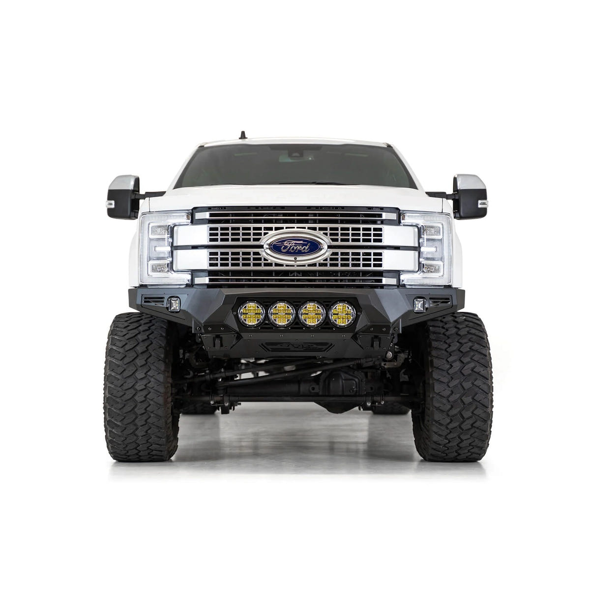 Addictive Desert Designs Bomber Front Bumper With RIGID Light Mounts 17-22 Ford 6.7L Super Duty